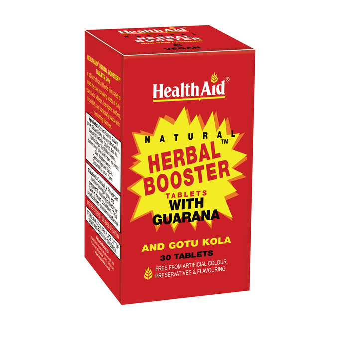 Health Aid Natural Herbal Booster with Guarana and Gotu Kola 30s