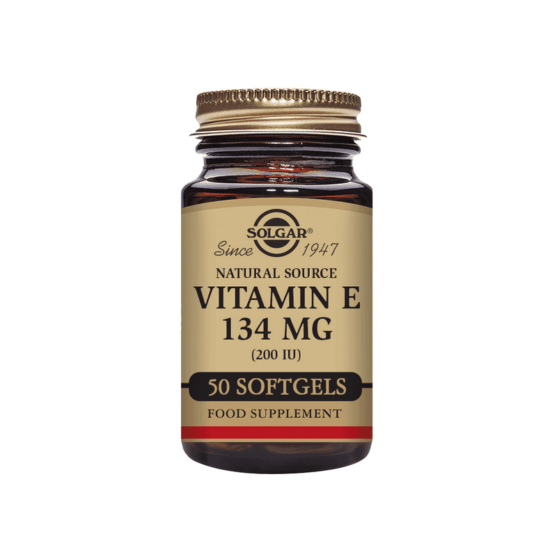 Solgar Natural Source Vitamin E 134mg (200iu) 50 Softgels