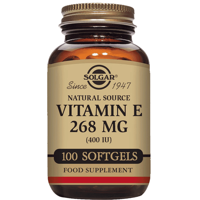 Solgar Natural Source Vitamin E 268mg (400iu) 100 Softgels