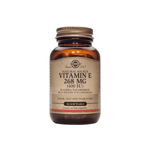 Solgar Natural Source Vitamin E 268mg (400iu) 50 Softgels
