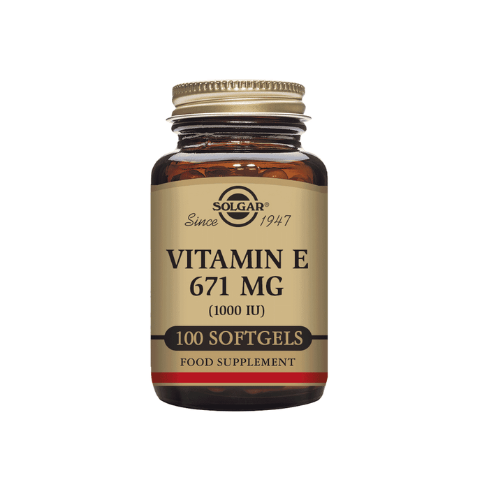 Solgar Natural Source Vitamin E 671mg (1000iu) 100 Softgels