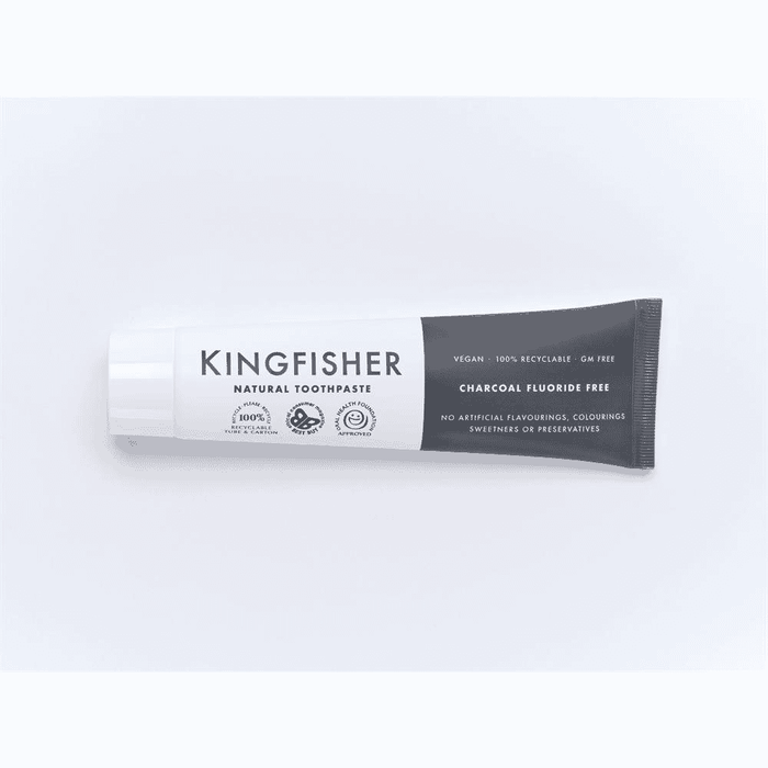 Kingfisher Natural Toothpaste Charcoal Fluoride Free 100ml