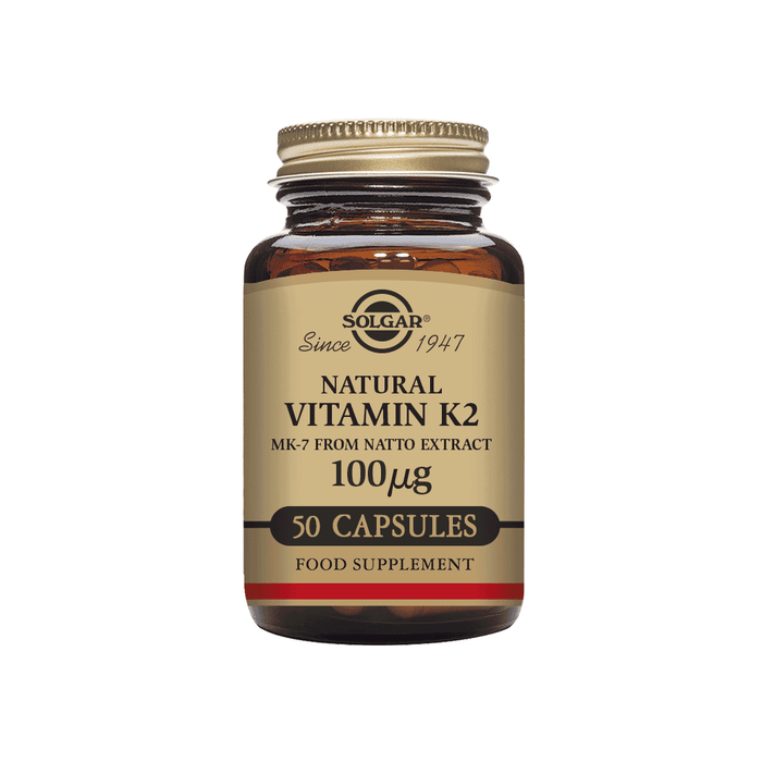 Solgar Natural Vitamin K2 100ug 50s