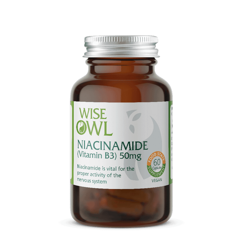 Wise Owl Niacinamide (Vitamin B3) 50mg 60s