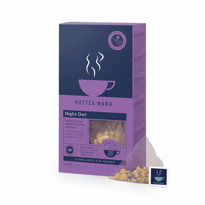 HotTea Mama Night Owl Organic Herbal Infusion 28 Cups (x14 Teabags)