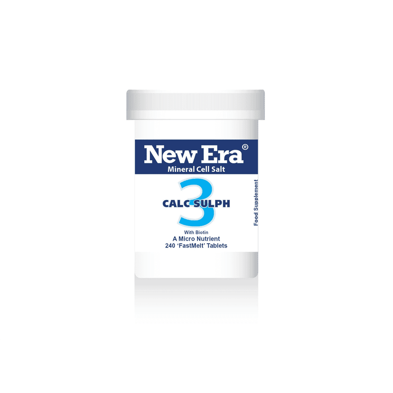 New Era No. 3. Calc. Sulph. (Calcium Sulphate) 240s