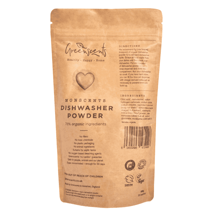Greenscents Nonscents Dishwasher Powder 180g