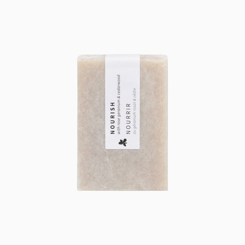 Aqua Oleum Nourish Soap Bar with Rose, Geranium & Cedarwood 95g