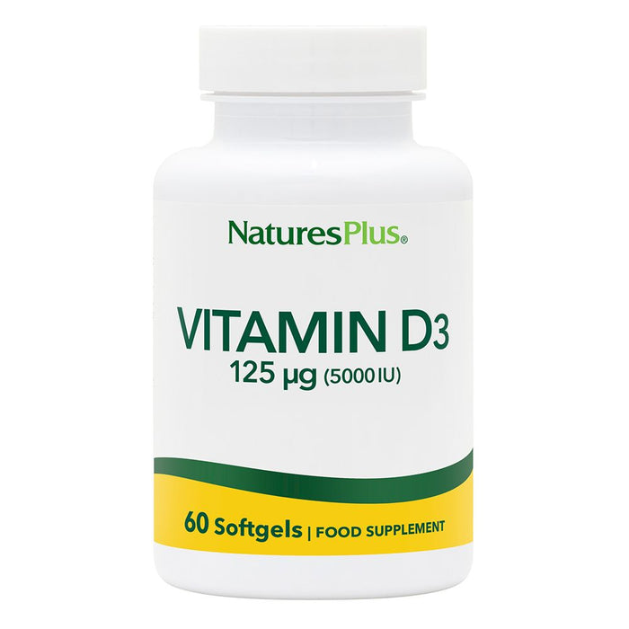 Nature's Plus Vitamin D3 125ug (5000iu) 60s