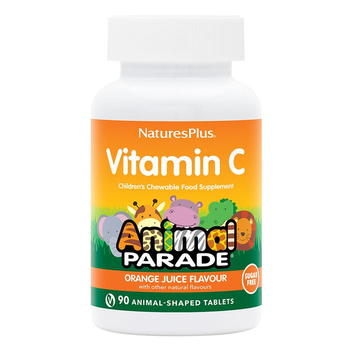 Nature's Plus Animal Parade Vitamin C Orange Juice Flavour 90s (Sugar Free)