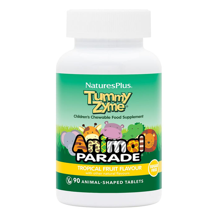Nature's Plus Animal Parade Tummy Zyme Tropical Fruit Flavour 90s - Dennis the Chemist