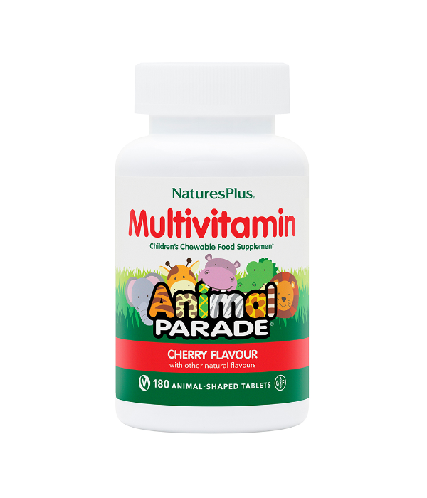 NaturesPlus Animal Parade Multivitamin Cherry Flavour 180s - Dennis the Chemist