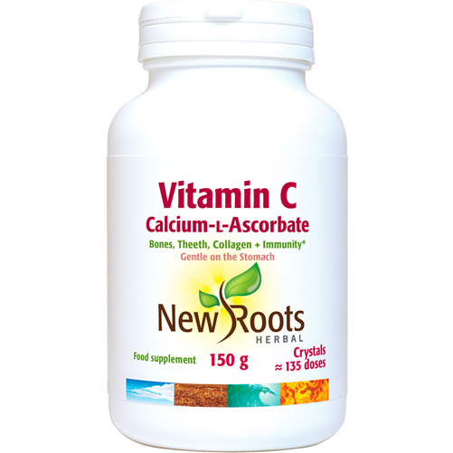 New Roots Herbal Vitamin C Calcium-L-Ascorbate Crystals 150g - Dennis the Chemist