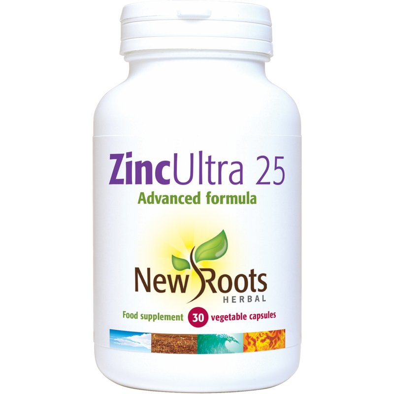 New Roots Herbal ZincUltra 25 (Formerly ZincUltra 50) 30s - Dennis the Chemist