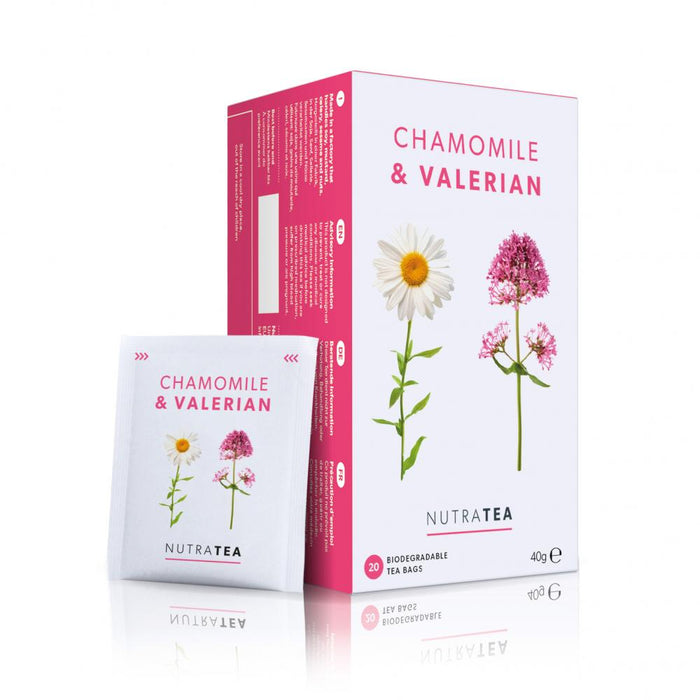 Nutratea Chamomile & Valerian Tea Bags 20's - Dennis the Chemist