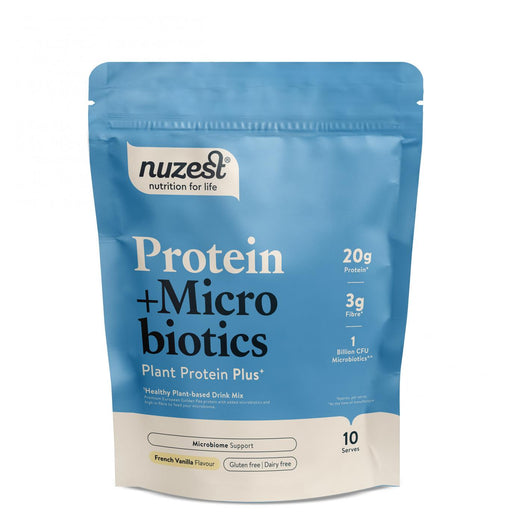 Nuzest Protein + Micro Biotics Plant Protein Plus French Vanilla 300g - Dennis the Chemist