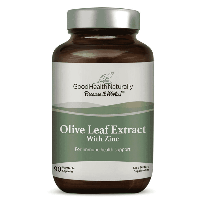 Good Health Naturally Olive Leaf Extract with Zinc 90s