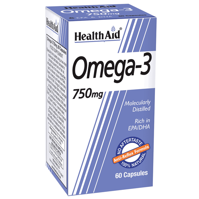 Health Aid Omega-3 750mg 60s - Dennis the Chemist