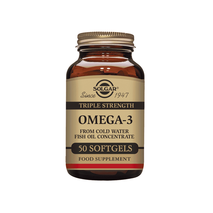 Solgar Omega-3 Fish Oil (Triple Strength) 50 Softgels