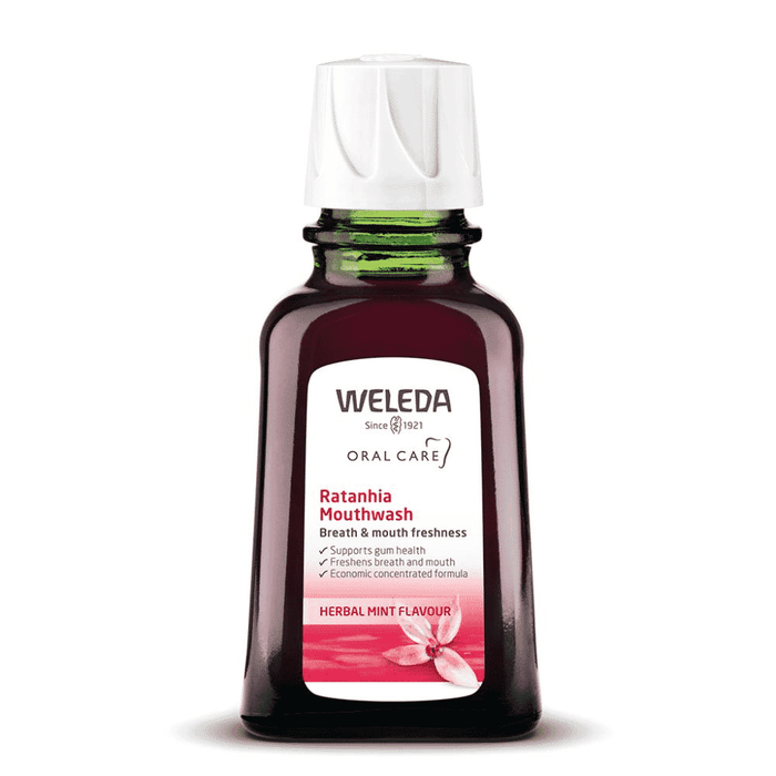 Weleda Oral Care Ratanhia Mouthwash Herbal Mint Flavour 50ml