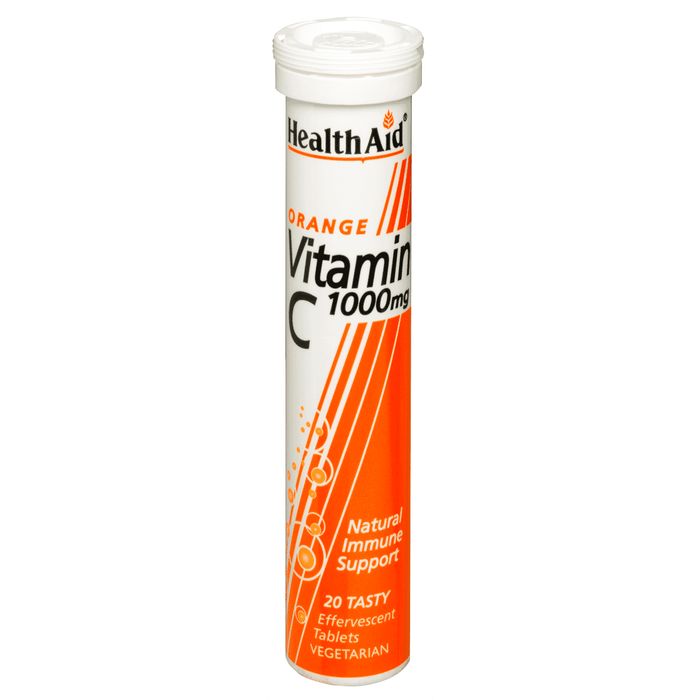 Health Aid Orange Vitamin C 1000mg Effervescent 20s