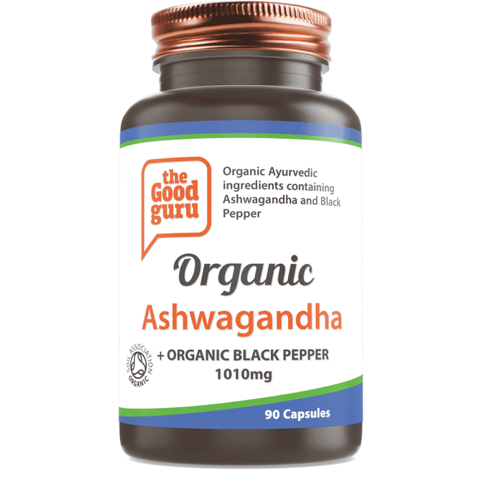 the Good guru Organic Ashwagandha + Organic Black Pepper 90s