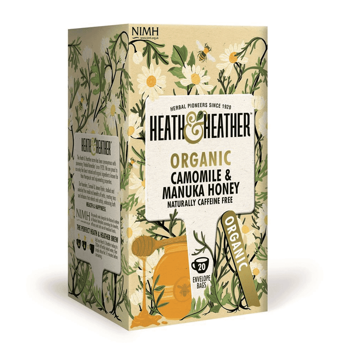 Heath and Heather Organic Camomile & Manuka Honey Tea 20s