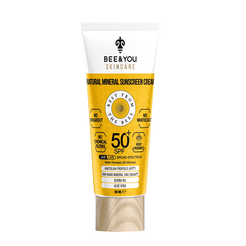 Organic Certified Mineral Sunscreen Cream 50+ SPF 80ml