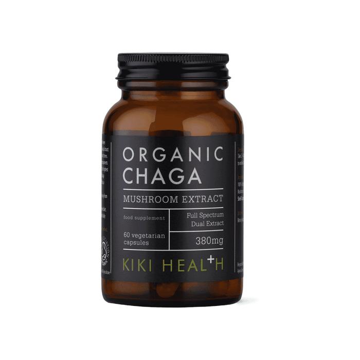 Kiki Health Organic Chaga Mushroom Extract Capsules 60s