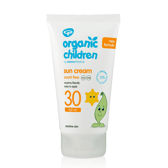 Green People Organic Children Sun Cream Scent Free 30 High SPF 150ml