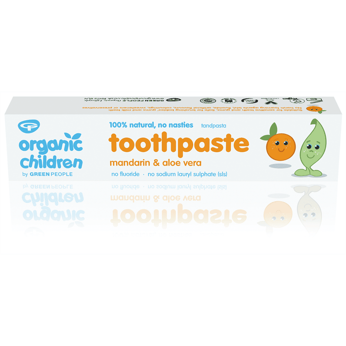 Green People Organic Children Toothpaste Mandarin & Aloe Vera No Fluoride 50ml