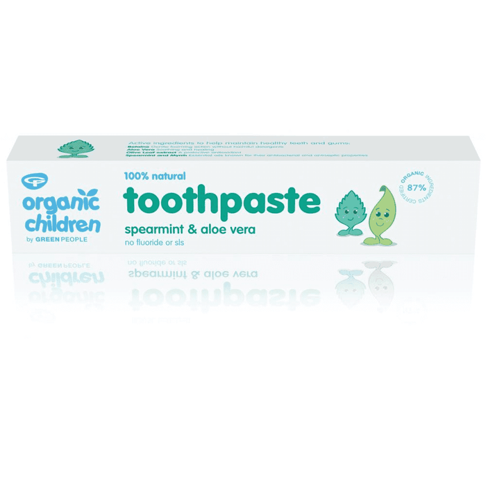 Green People Organic Children Toothpaste Spearmint & Aloe Vera No Fluoride 50ml