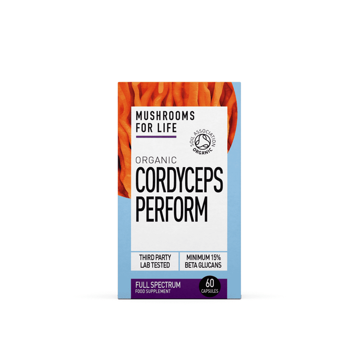 Mushrooms For Life Organic Cordyceps Perform 60's Capsules