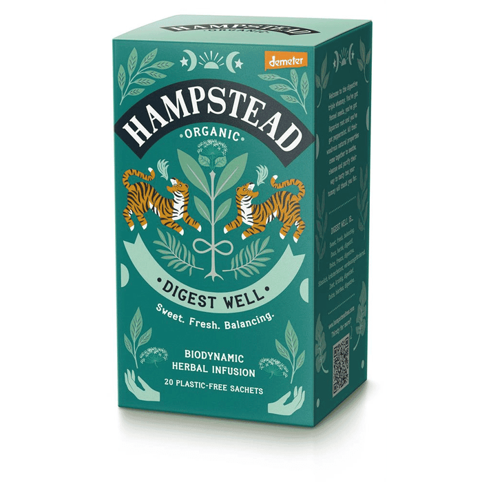Hampstead Tea Organic Digest Well Herbal Infusion 20s - Dennis the Chemist