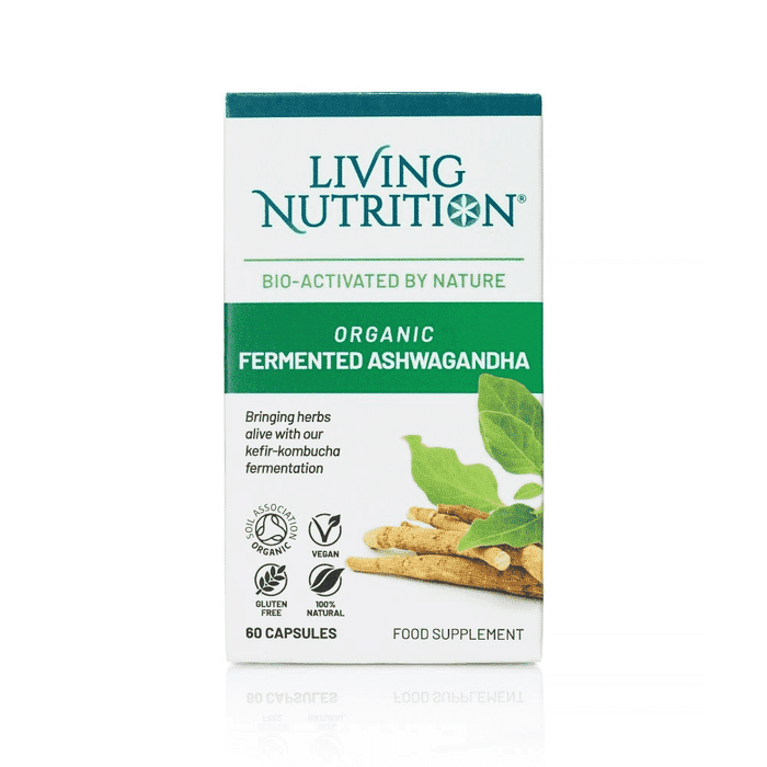 Living Nutrition Organic Fermented Ashwagandha 60s