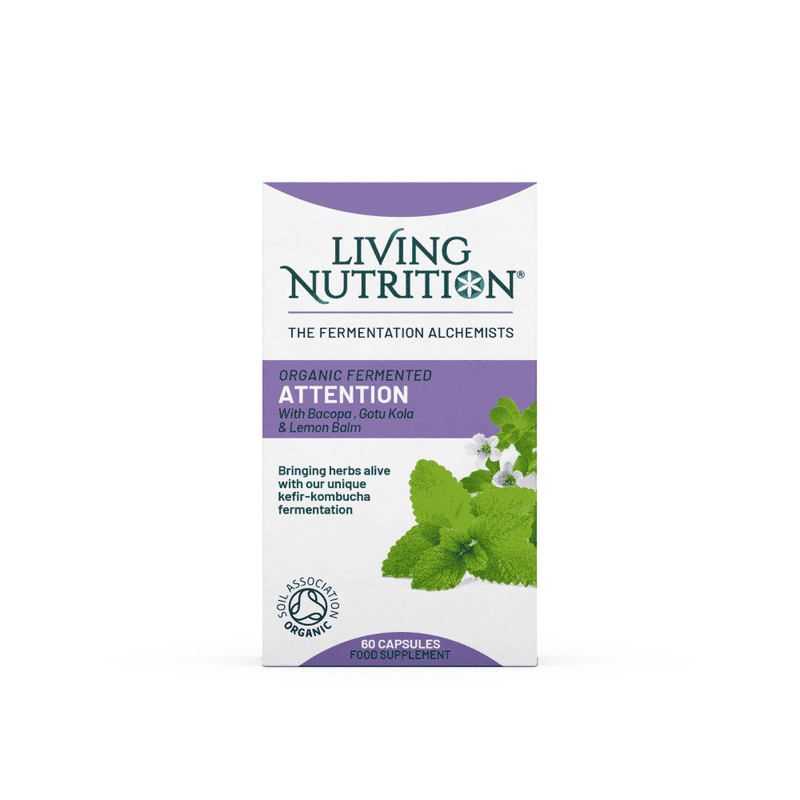 Living Nutrition Organic Fermented Attention 60s
