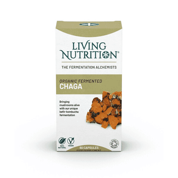 Living Nutrition Organic Fermented Chaga 60s