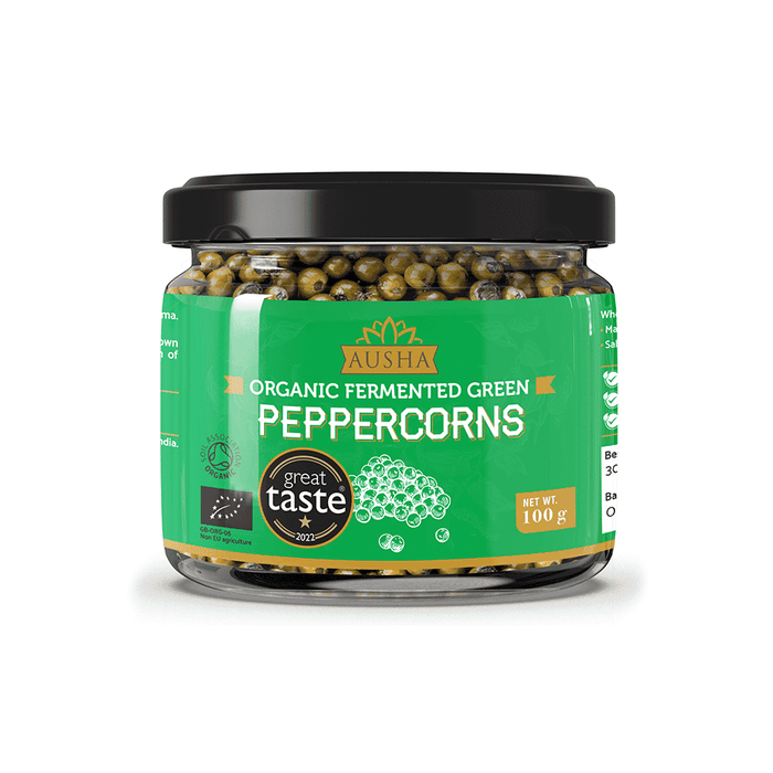 Ausha Organic Fermented Green Peppercorns 100g