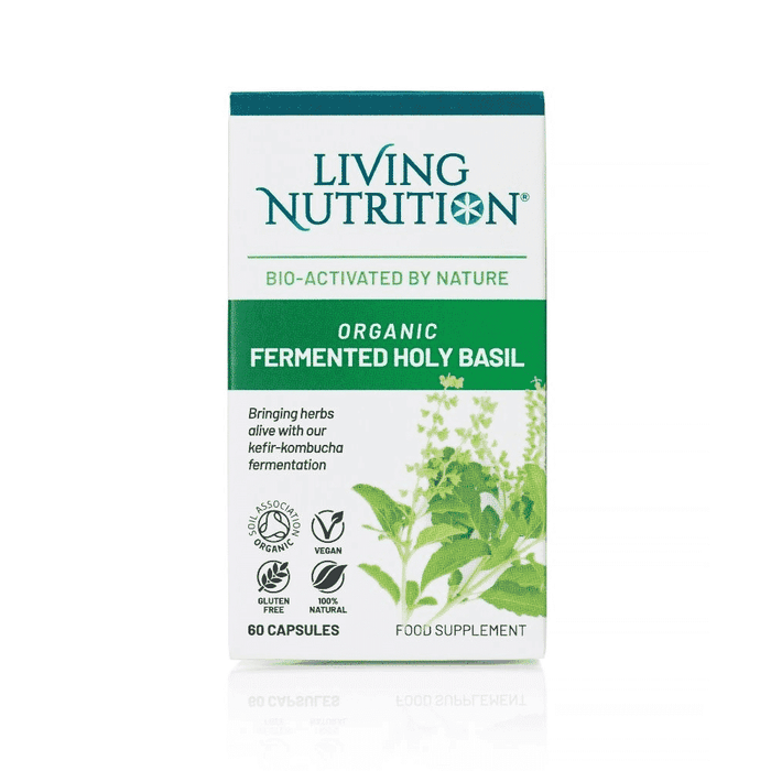 Living Nutrition Organic Fermented Holy Basil 60s