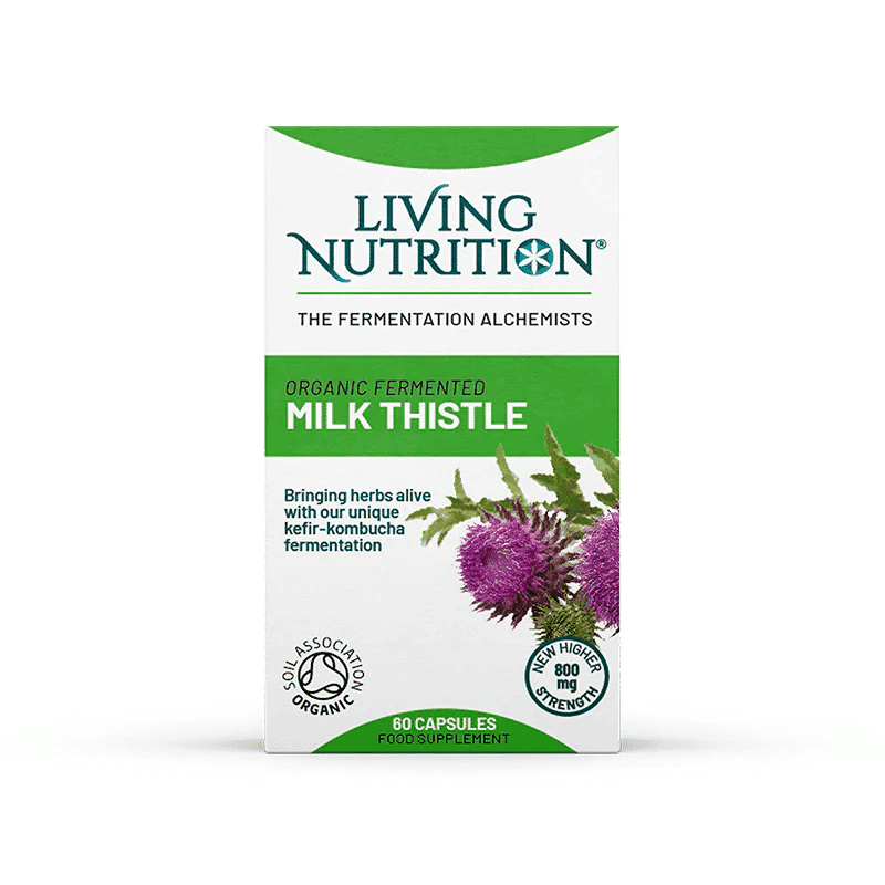 Living Nutrition Organic Fermented Milk Thistle 60s