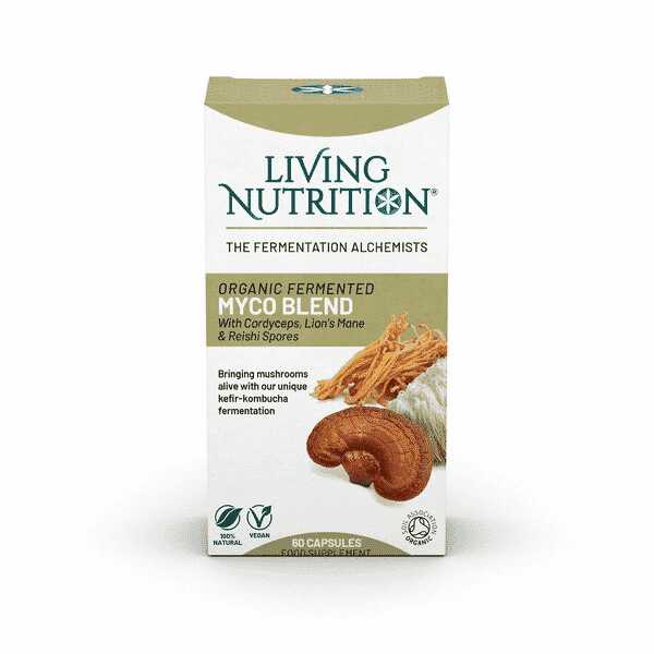 Living Nutrition Organic Fermented Myco Blend 60s