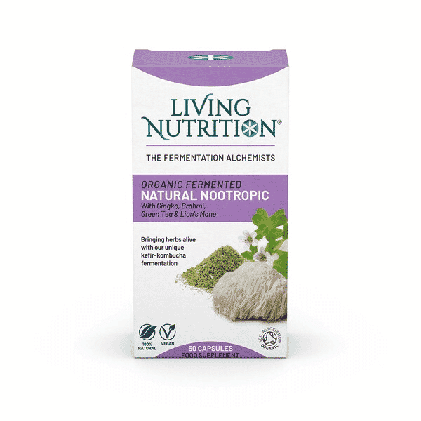 Living Nutrition Organic Fermented Natural Nootropic 60s