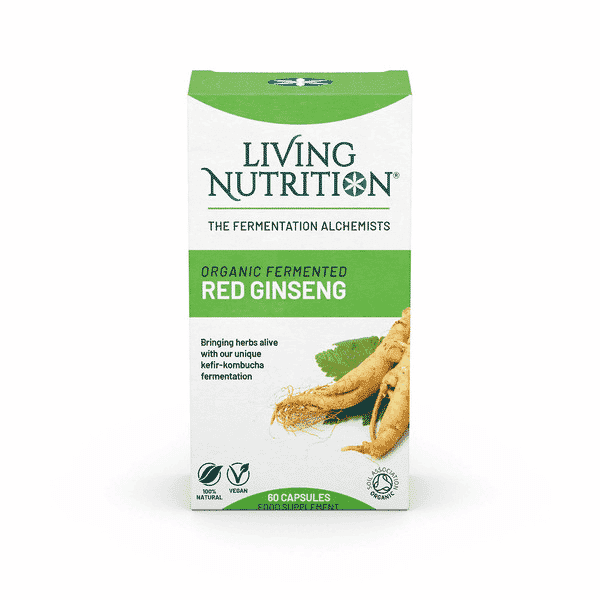 Living Nutrition Organic Fermented Red Ginseng 60s