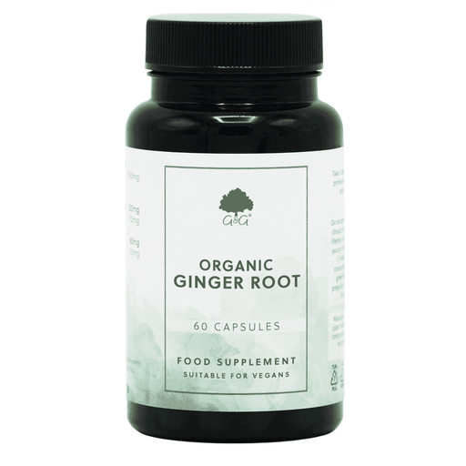 G&G Vitamins Organic Ginger Root in a package, fresh ginger root suitable for cooking and health supplements.