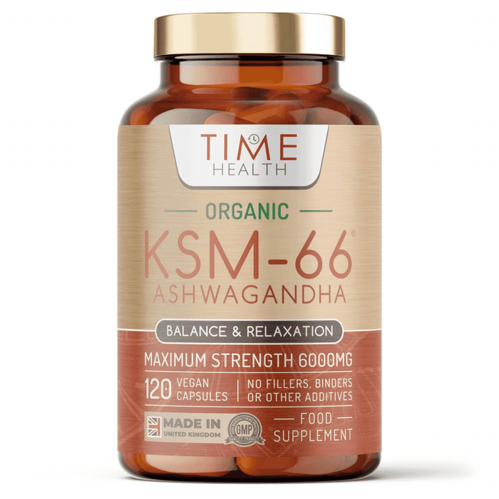 Time Health Organic KSM-66 Ashwagandha 120s