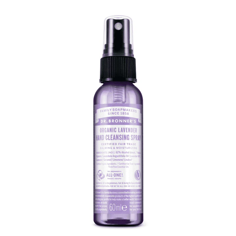 Dr Bronner's Magic Soaps Organic Lavender Hand Cleansing Spray 60ml