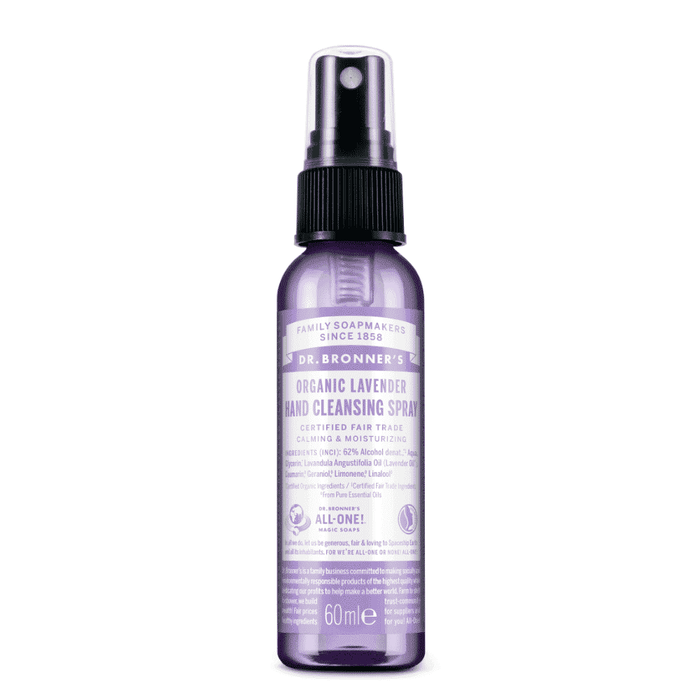 Dr Bronner's Magic Soaps Organic Lavender Hand Cleansing Spray 60ml