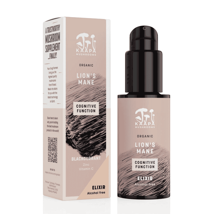 Kaapa Mushrooms Organic Lion's Mane Cognitive Function Elixir Alcohol Free 50ml