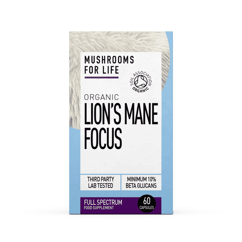 Mushrooms For Life Organic Lion's Mane Focus 60's Capsules
