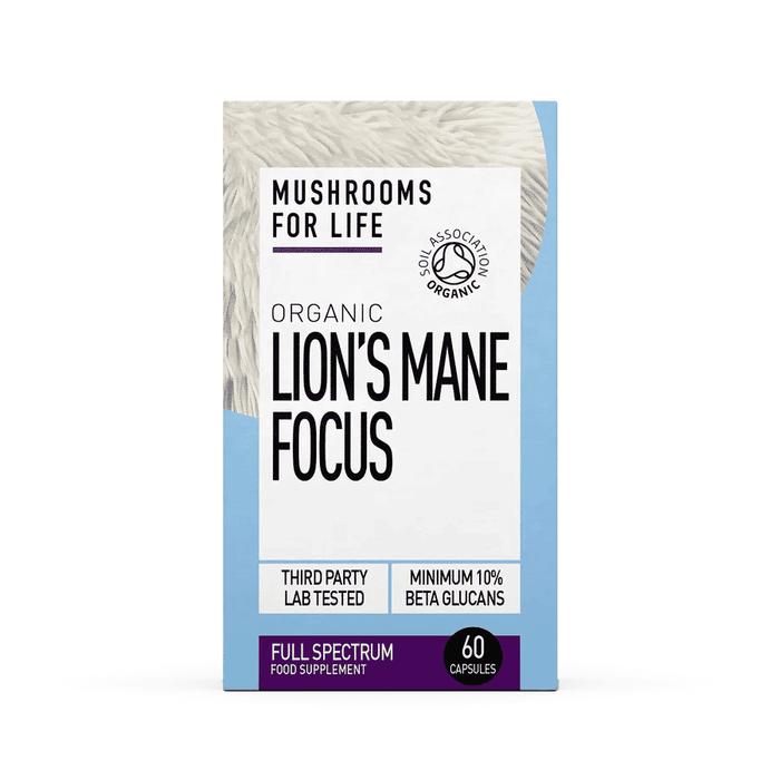 Mushrooms For Life Organic Lion's Mane Focus 60's Capsules